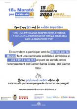 Cartell de la marató per la Marató