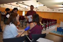 Imatge de la vacunació a l'hospital Santa Caterina